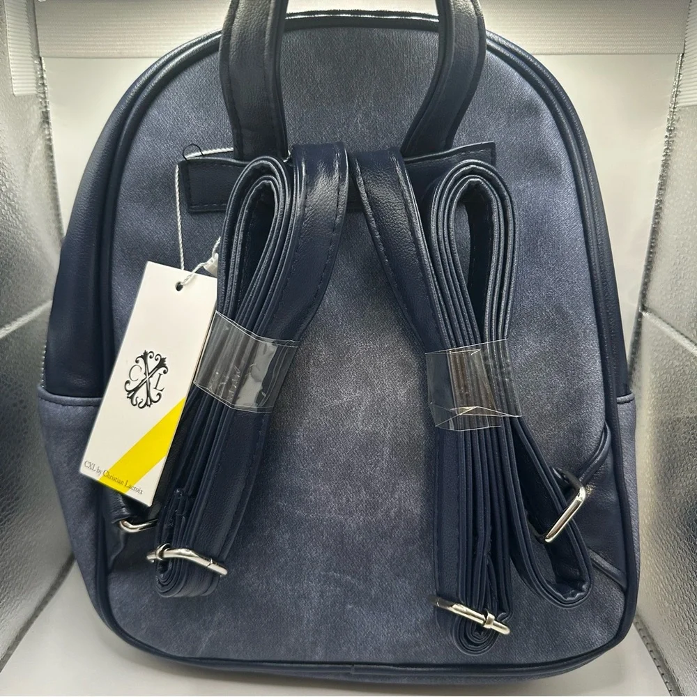 Christian Lacroix CXL Marley Blue Indigo Denim Backpack CXLH24975-INDM NWT